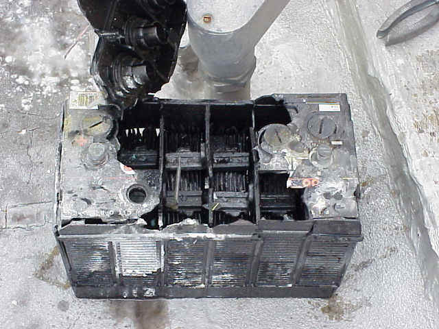 Exploded Lead Acid Battery